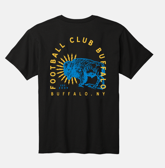 "Established" two-sided print black Puma short-sleeve tee