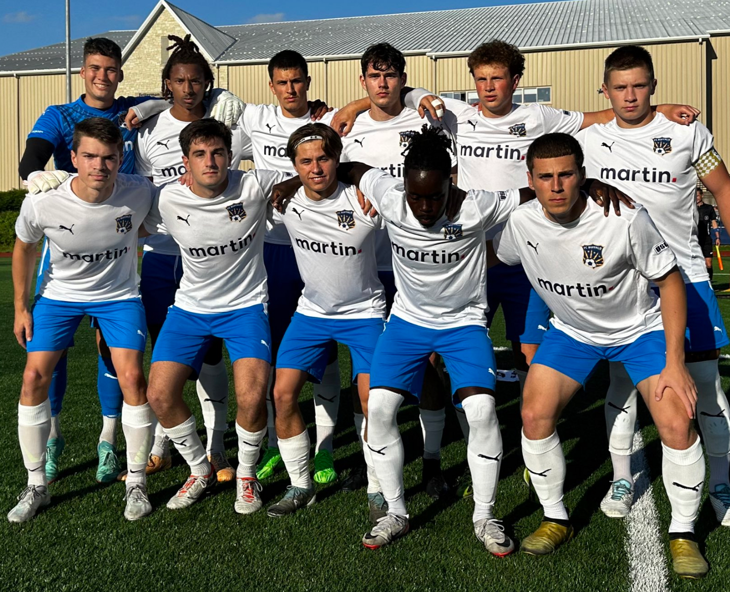 FC Buffalo men's 2023-24 white away game-issued jersey